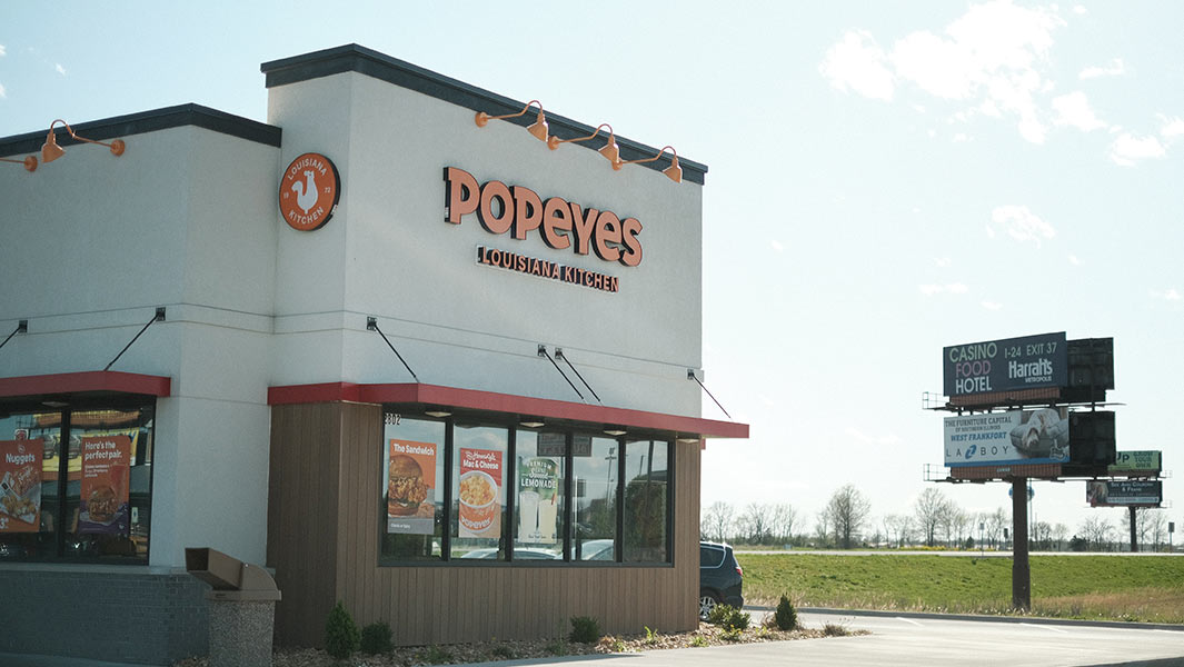 Popeyes Commercial Real Estate in Marion, Illinois on The Hill
